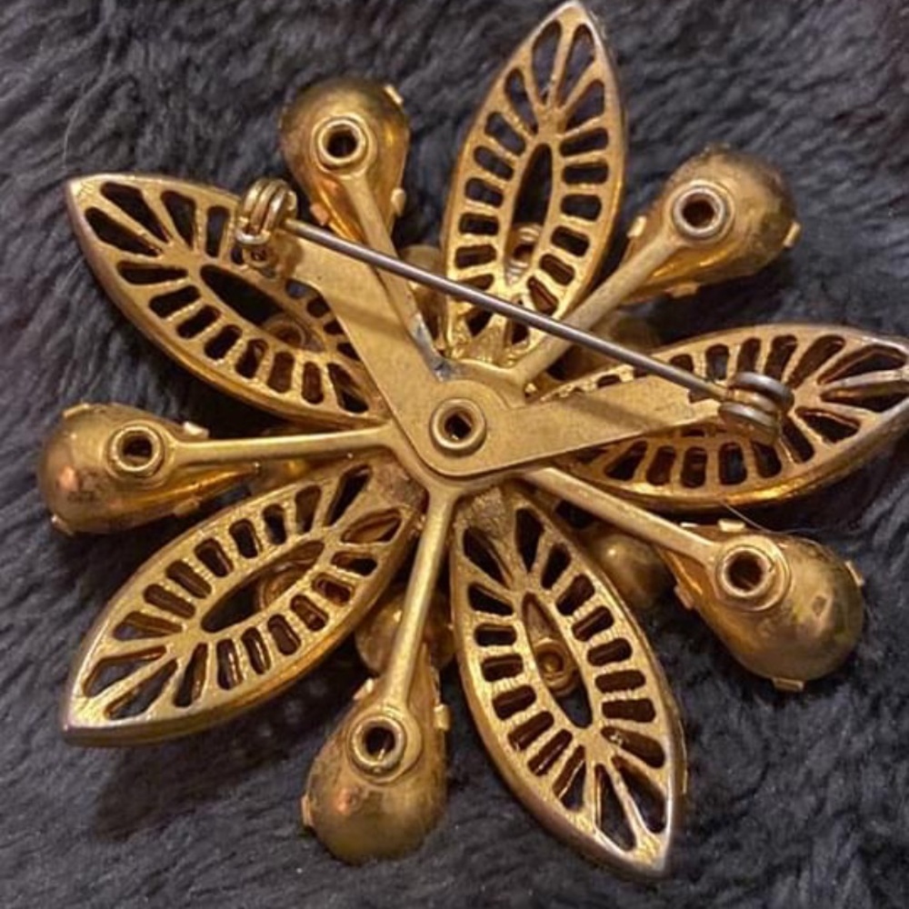 Vintage pink brooch (AL) - Picture 3 of 4